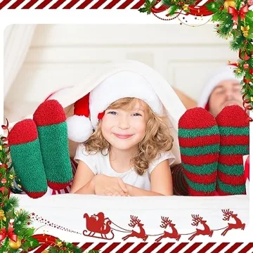 Hoolerry 30 Pairs Christmas Fuzzy Socks - Cozy Holiday Gifts