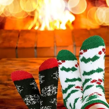 Hoolerry 30 Pairs Christmas Fuzzy Socks - Cozy Holiday Gifts