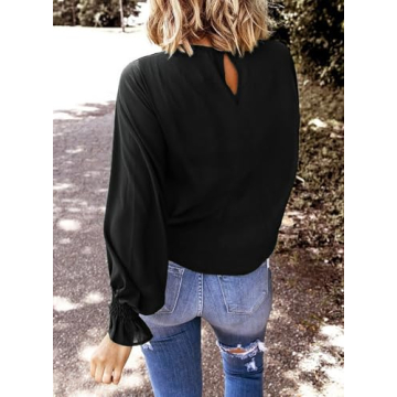 Stylish Dokotoo Women's Ruffle Tunic Top - Chic & Comfortable