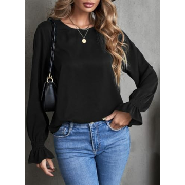 Stylish Dokotoo Women's Ruffle Tunic Top - Chic & Comfortable