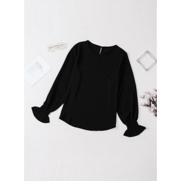 Stylish Dokotoo Women's Ruffle Tunic Top - Chic & Comfortable