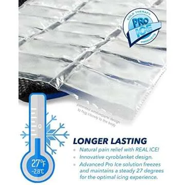 PRO ICE Shoulder Elbow Ice Therapy Wrap - Excellent for Treating Rotator Cuff injuries, Elbow Joint and Muscle Inflammation - Ice packs Included