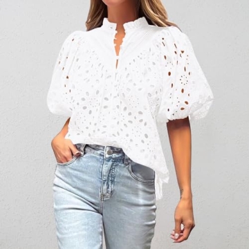 Elegant Eyelet Tops for Women – Summer Blouse Essentials