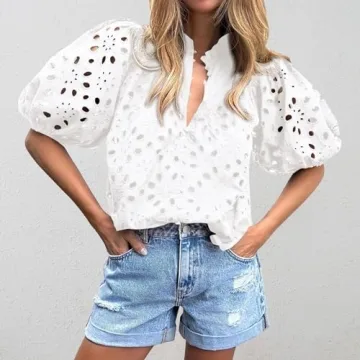 Elegant Eyelet Tops for Women – Summer Blouse Essentials