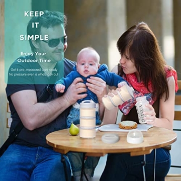 Termichy Stackable Formula Dispenser - Safe Portable Feeding