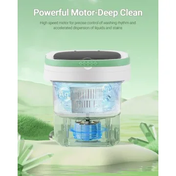 NISHCON Portable Washing Machine 11L Compact Mini Washer