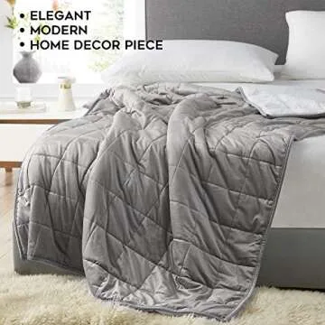 YnM Velvety Sherpa Weighted Blanket for Ultimate Comfort