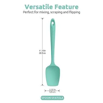 U-Taste Silicone Spoon Spatula Set - Heat Resistant Kitchen Utensils