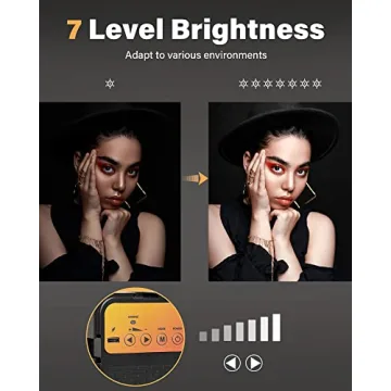 BozenTek Mirror Phone Mount with LED Light for Creators