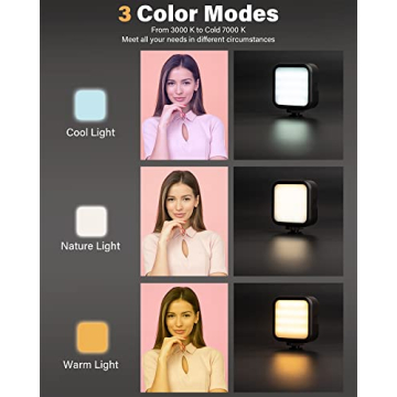 BozenTek Mirror Phone Mount with LED Light for Creators