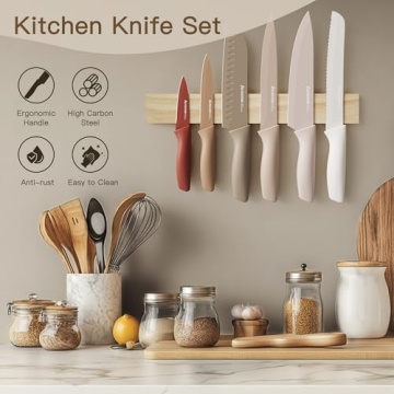 Astercook Stainless Steel Knife Set - 13 Pieces