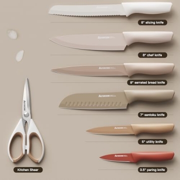 Astercook Stainless Steel Knife Set - 13 Pieces