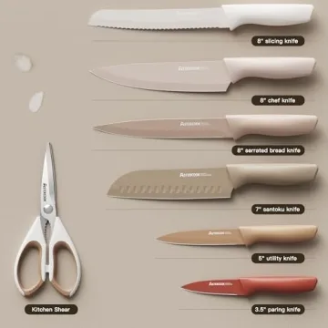 Astercook Stainless Steel Knife Set - 13 Pieces