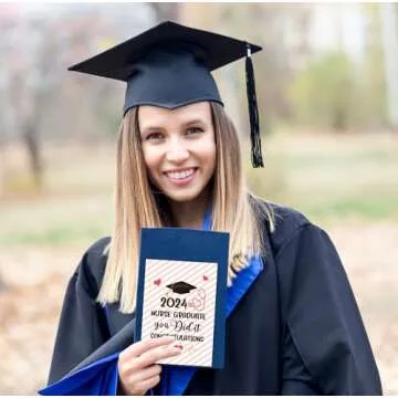 FLYAB Nurse Graduation Card for Her You Did It Nurse Graduation Greeting Card for Women 2024 Graduation Card with Envelope for Nursing School Grads Medical School Graduate Occupational