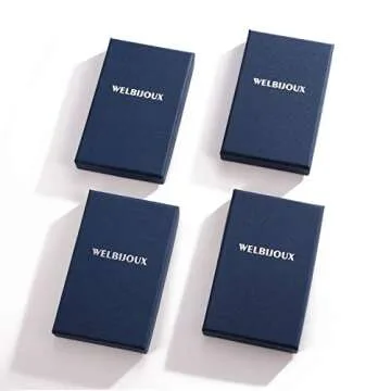 welbijoux Long Lariat Chain Necklace in 18K Gold Plating