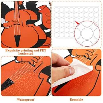 Geolet 8 Pieces Vintage Halloween Cutouts Vintage Cat Cutouts Black Halloween Cat Paper Cutouts Halloween Cutouts Decorations with 40 Pieces Glue Point Dots for Halloween Party