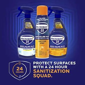 Microban Disinfectant Spray - 24 Hour Sanitizing Power
