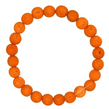 Stylish Orange Lava Bracelet for Men and Women Gifts