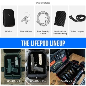 Vaultek LifePod Secure Waterproof Travel Case with Biometric Access