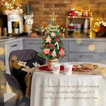 Mini Artificial Christmas Tree for Festive Spaces