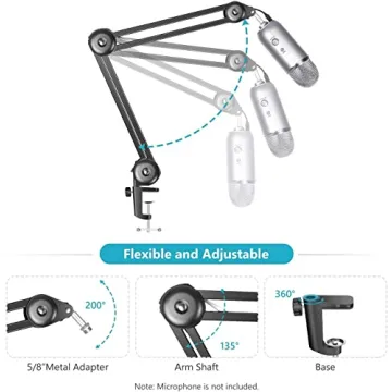 Camera Overhead Mount Boom Arm - Versatile Tripod Stand for Creators