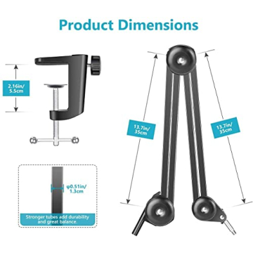 Camera Overhead Mount Boom Arm - Versatile Tripod Stand for Creators