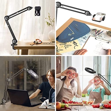 Camera Overhead Mount Boom Arm - Versatile Tripod Stand for Creators