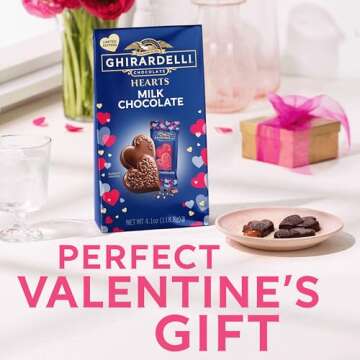 Ghirardelli Valentine's Day Milk Chocolate Duet Hearts Bag - 5.9oz