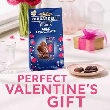 Ghirardelli Valentine's Day Milk Chocolate Duet Hearts Bag - 5.9oz