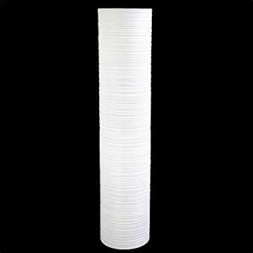 Leewadee Large 36 Inch White Floor Vase for Decor