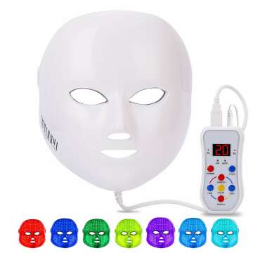 NEWKEY LED Light Therapy Mask for Acne Treatment