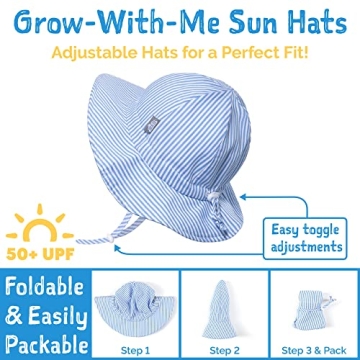 Stylish Adjustable Baby Sun-Hat with UPF 50+ Protection