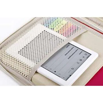 ti Zipper Portfolio Organizer A4 Note Pouch-Waterproof Document Bags/Zipper Binder/Paper Case for 12.5" Mac,Tablet,Pens,washi Tape,Journals,Sketch Books(Light Green)