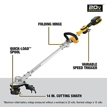 DEWALT 20V MAX* Electric String Trimmer - Lightweight & No Gas