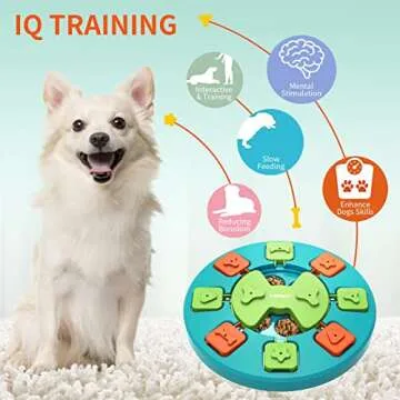 NPET Dog Puzzle Toy, Interactive Dog Toys Dog Enrichment Toys, IQ Training & Mental Enrichment Pet Toys for Small & Medium Dogs (Level 2)
