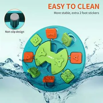 NPET Dog Puzzle Toy, Interactive Dog Toys Dog Enrichment Toys, IQ Training & Mental Enrichment Pet Toys for Small & Medium Dogs (Level 2)