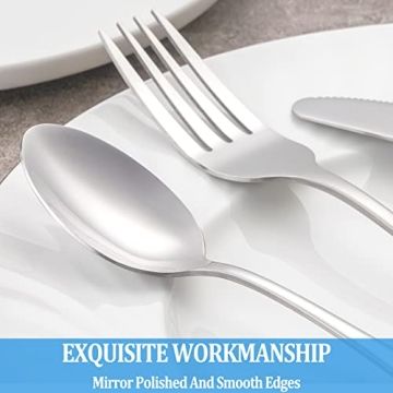 8 Piece Stainless Steel Teaspoons Set - Dishwasher Safe