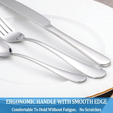 8 Piece Stainless Steel Teaspoons Set - Dishwasher Safe
