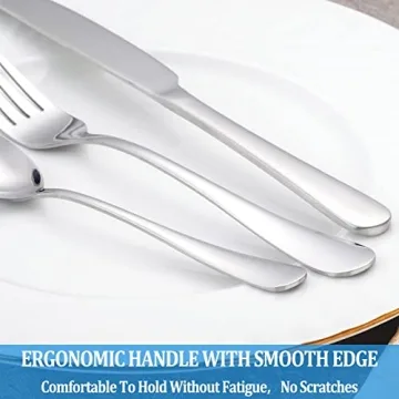 8 Piece Stainless Steel Teaspoons Set - Dishwasher Safe