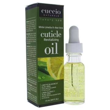Cuccio Naturale Revitalizing Cuticle Oil - Hydrating Oil For Overnight Cuticle Repair - Remedy Damaged Skin And Thin Nails - Paraben And Cruelty-Free Formula - White Limetta And Aloe Vera - 0.5 Oz
