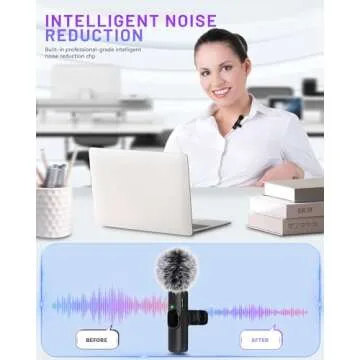 Zyerch Wireless Lavalier Microphone for iPhone and iPad