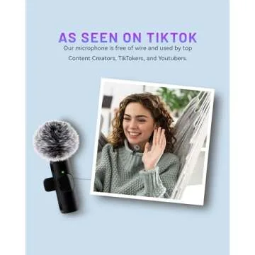 Zyerch Wireless Lavalier Microphone for iPhone and iPad