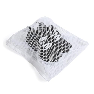 Smart Design Sneaker Dryer & Wash Bag w/ Elastic Straps - Durable Fabric - for Shoes, Clothing, & Laundry - Home Organization (15.5 x 15.5 Inch) [White]