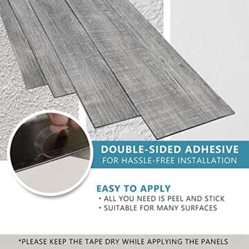 Urban Decor Vinyl Wall Panels - Easy Peel and Stick Tiles