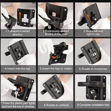 4 Pack Boxlink Tie Down Anchors F150 F250 F350 2015 2016 2017 2018 2019 2020 2021 2022 Bed Tie Downs, Replaces for Ford FL3Z-99000A64-B