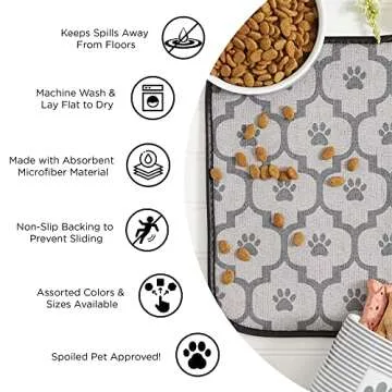 Bone Dry Ultra Absorbent Pet Mat - Chic & Functional