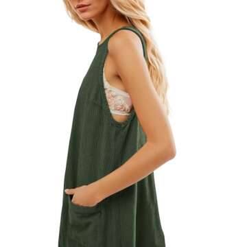 Buxitt Corduroy Dress Women People Free Doop,Dupe, Dupes, Duplicates, Movement, Dress, Clothes that Look Alike People Free, Movement Doop, Corduroy Jumper with Pockets