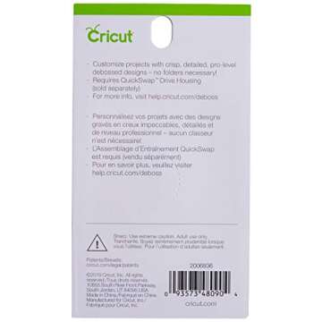 Cricut Fine QuickSwap Debossing Tip for Creative Embossing