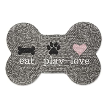 Bone Dry DII Braided Pet Mat for Stylish Pet Dining