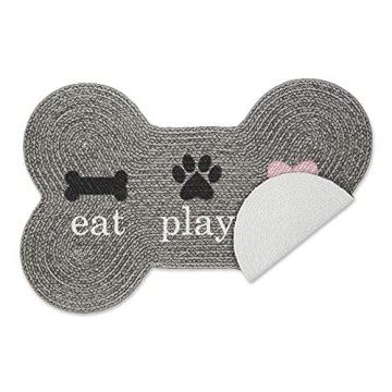 Bone Dry DII Braided Pet Mat for Stylish Pet Dining